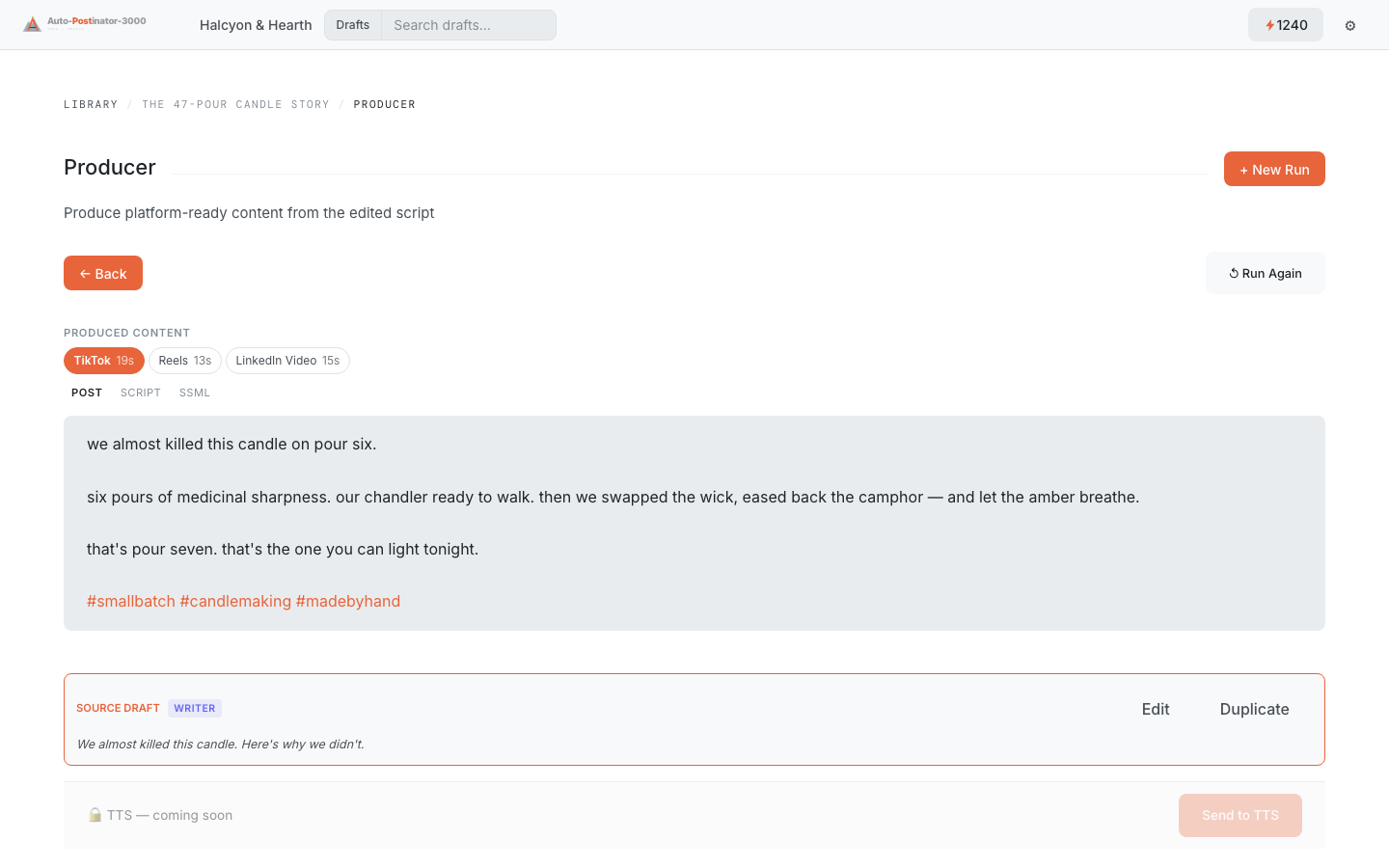 Producer Stage — Platform Scripts